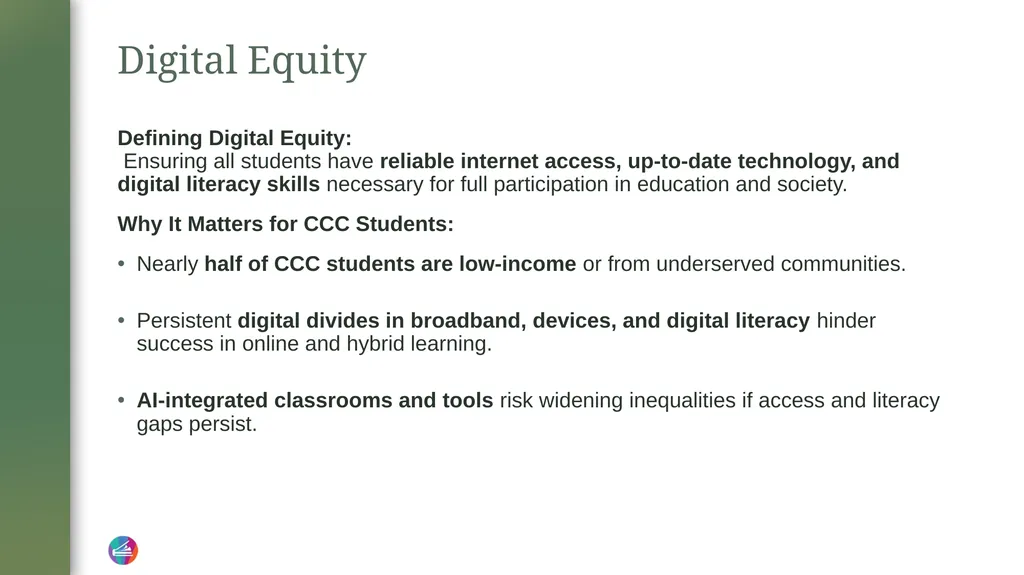 The Future of Learning: Equity, Innovation, and - slide 11 of 21
