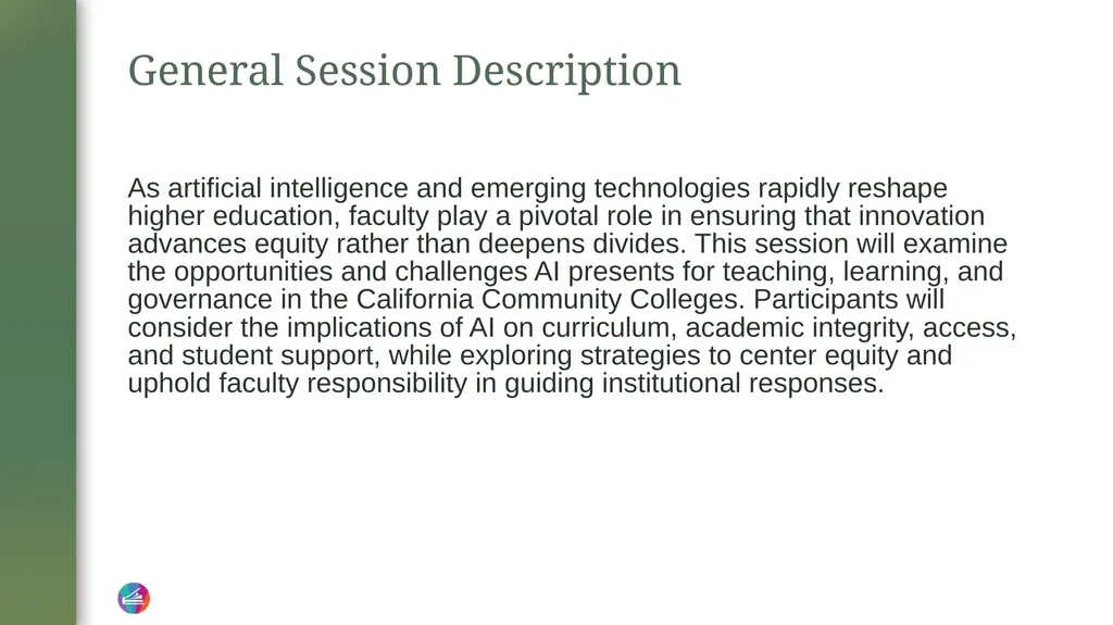 The Future of Learning: Equity, Innovation, and - slide 3 of 21