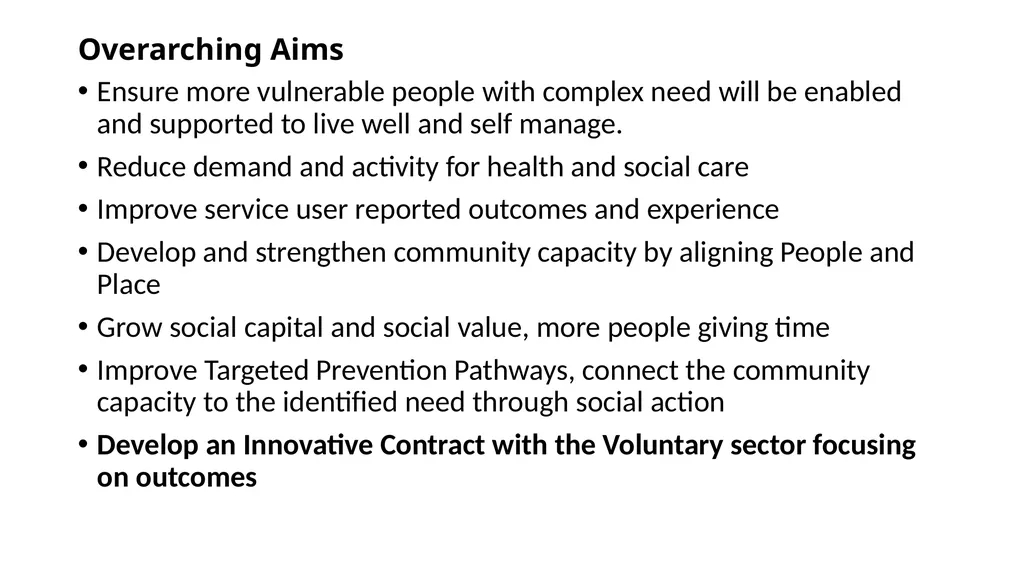 Alliance Commissioning- different models for - slide 12 of 21