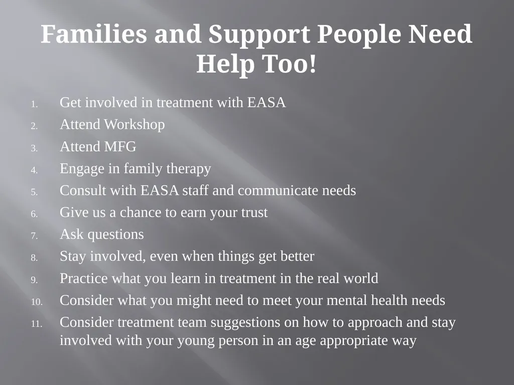 Early Assessment & Support Alliance Family - slide 20 of 28