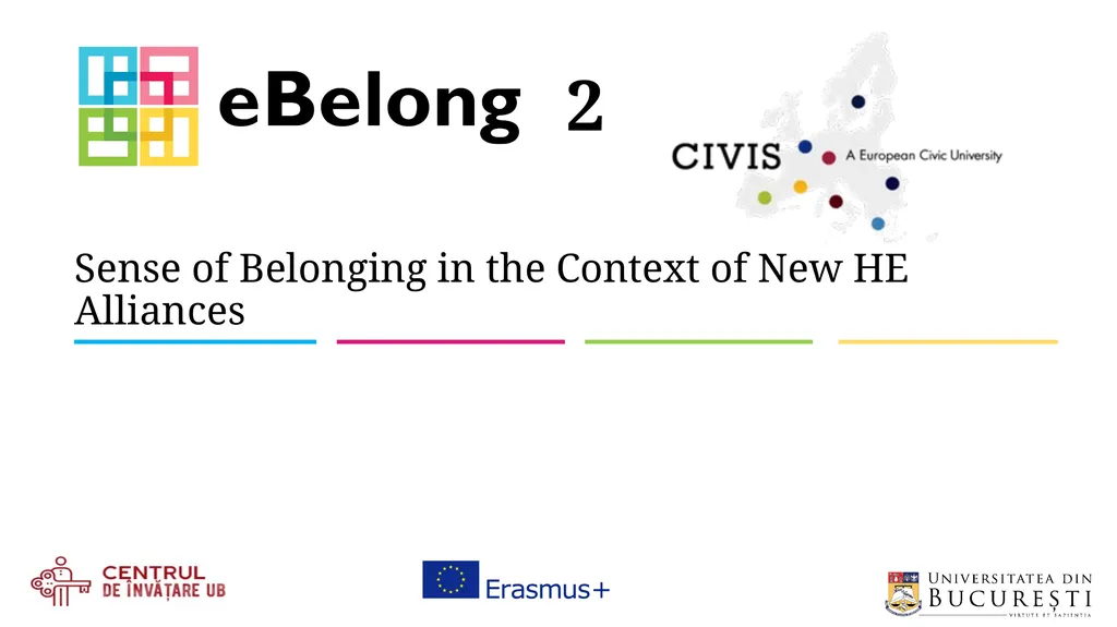 Sense of Belonging in the Context of New HE - slide 1 of 14