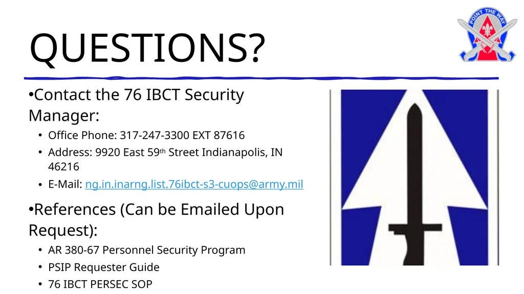76 Infantry Brigade Combat Team How to Apply for - slide 22 of 22