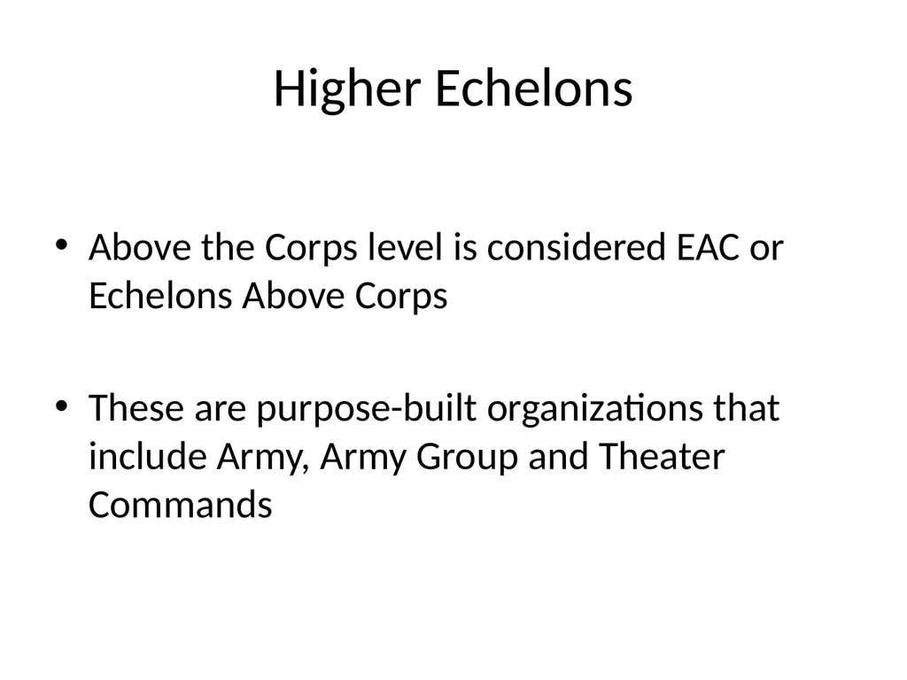 US Army Organization and Force Structure Steele - slide 17 of 19