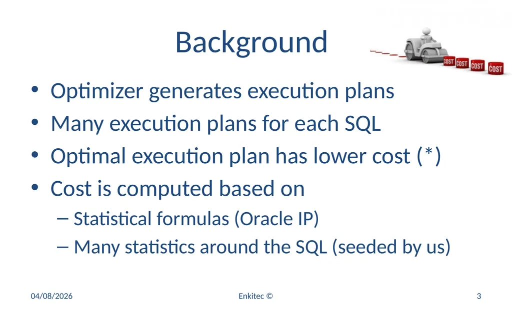 Oracle Statistics by Example Mauro Pagano Mauro - slide 3 of 36