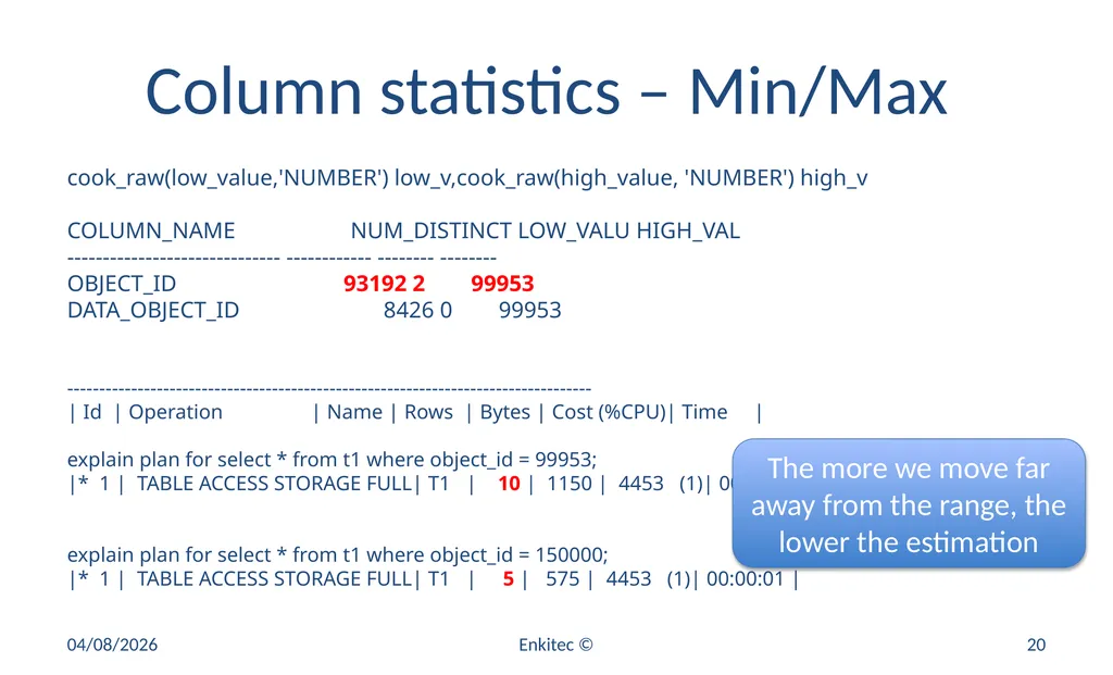 Oracle Statistics by Example Mauro Pagano Mauro - slide 20 of 36