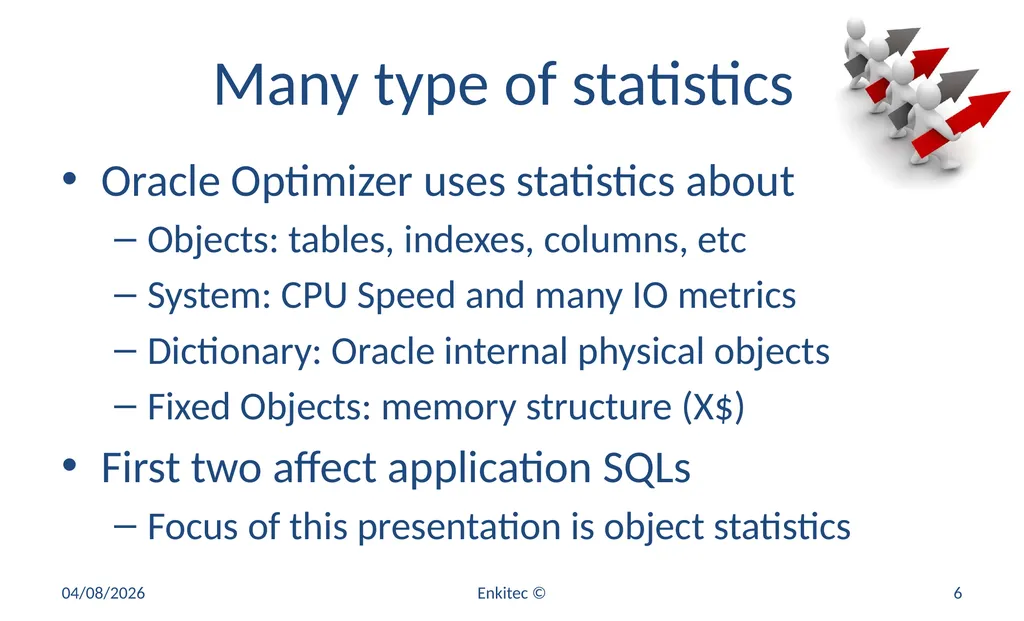 Oracle Statistics by Example Mauro Pagano Mauro - slide 6 of 36