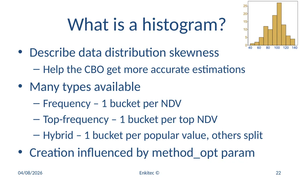 Oracle Statistics by Example Mauro Pagano Mauro - slide 22 of 36