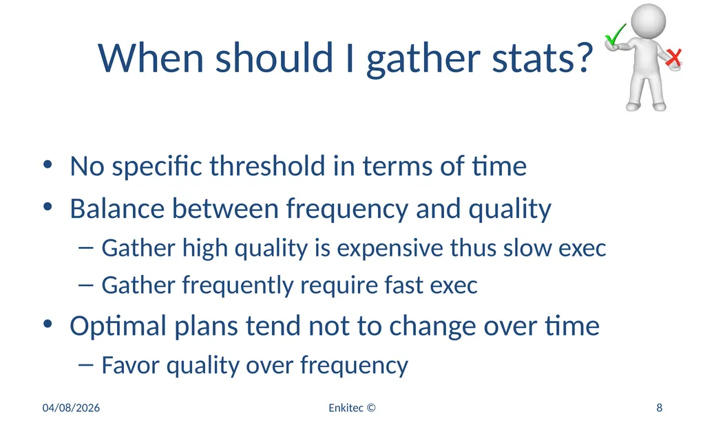 Oracle Statistics by Example Mauro Pagano Mauro - slide 8 of 36
