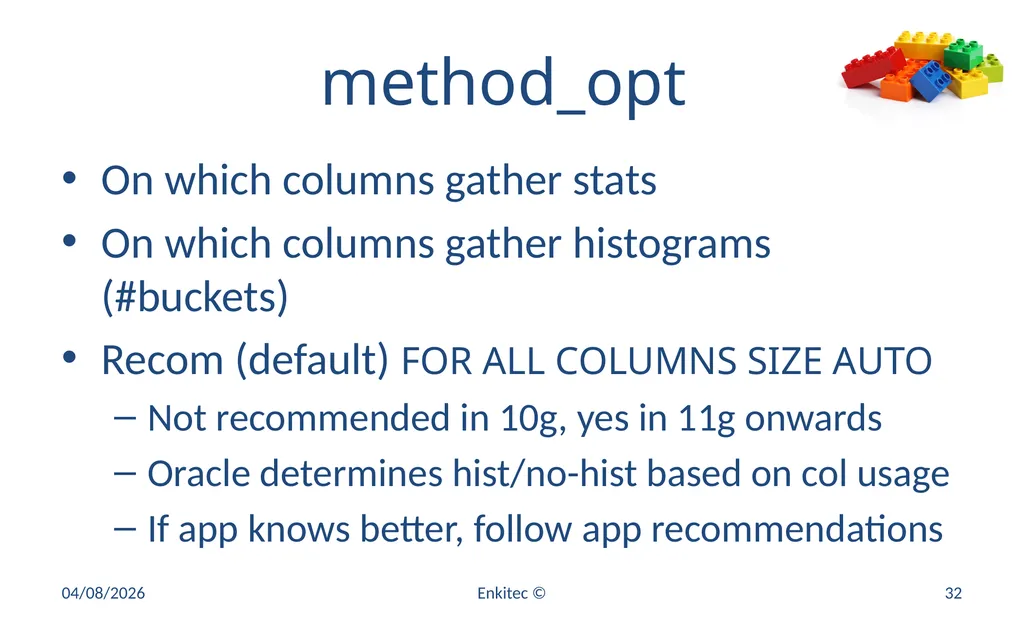 Oracle Statistics by Example Mauro Pagano Mauro - slide 32 of 36