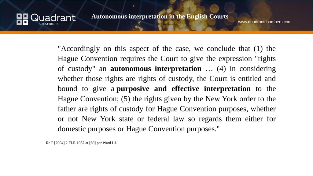 Autonomous interpretation method with regard to - slide 5 of 18