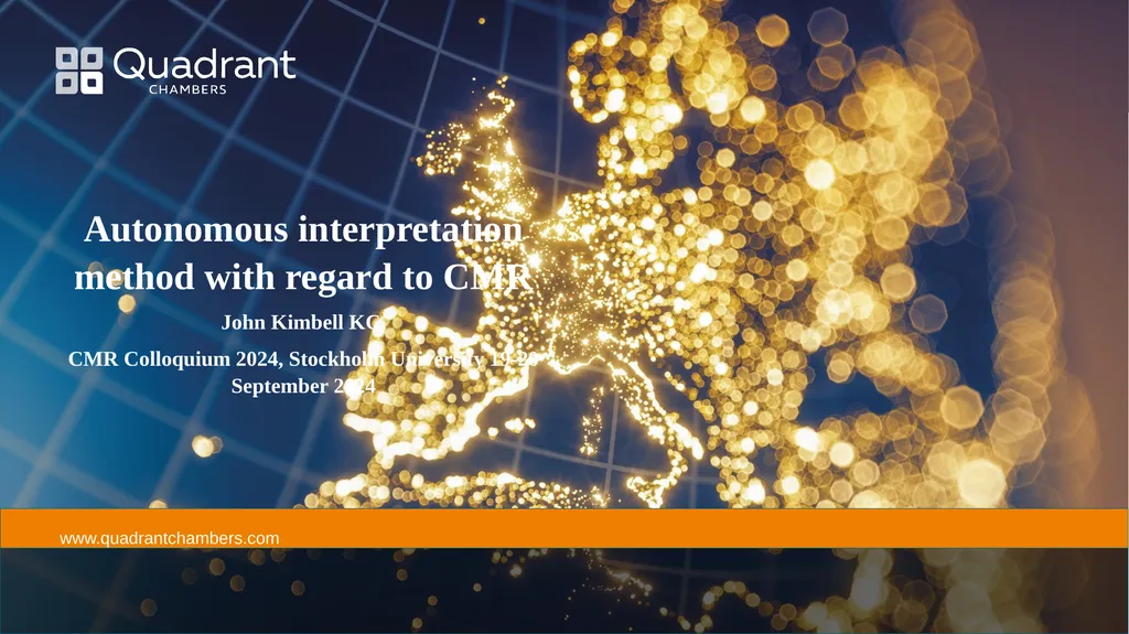 Autonomous interpretation method with regard to - slide 1 of 18