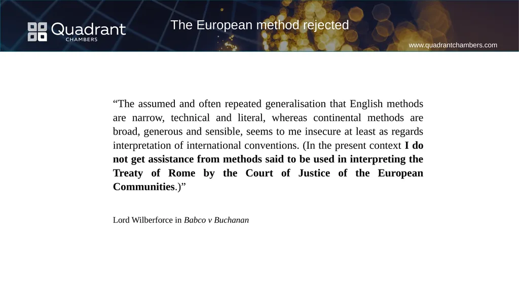 Autonomous interpretation method with regard to - slide 12 of 18