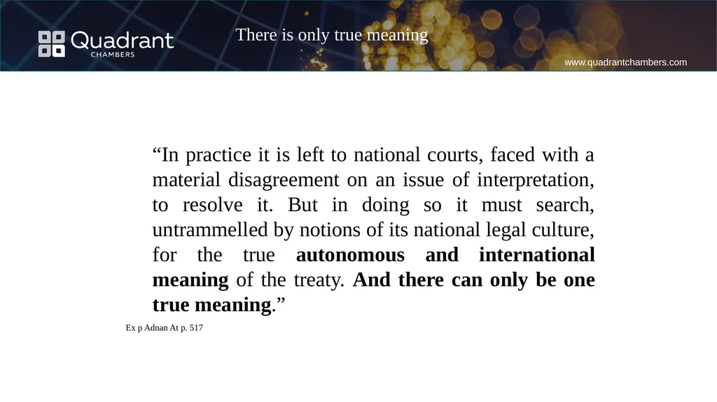Autonomous interpretation method with regard to - slide 7 of 18