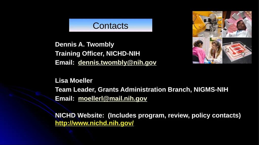 Understanding NRSA Fellowships (“F”) and Training - slide 54 of 54