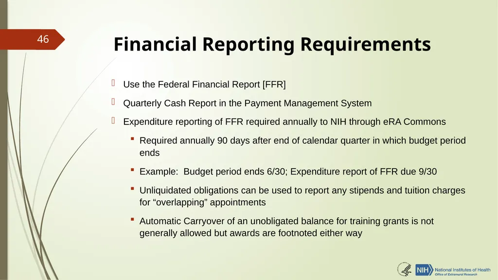 Understanding NRSA Fellowships (“F”) and Training - slide 46 of 54