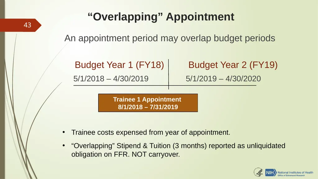 Understanding NRSA Fellowships (“F”) and Training - slide 43 of 54