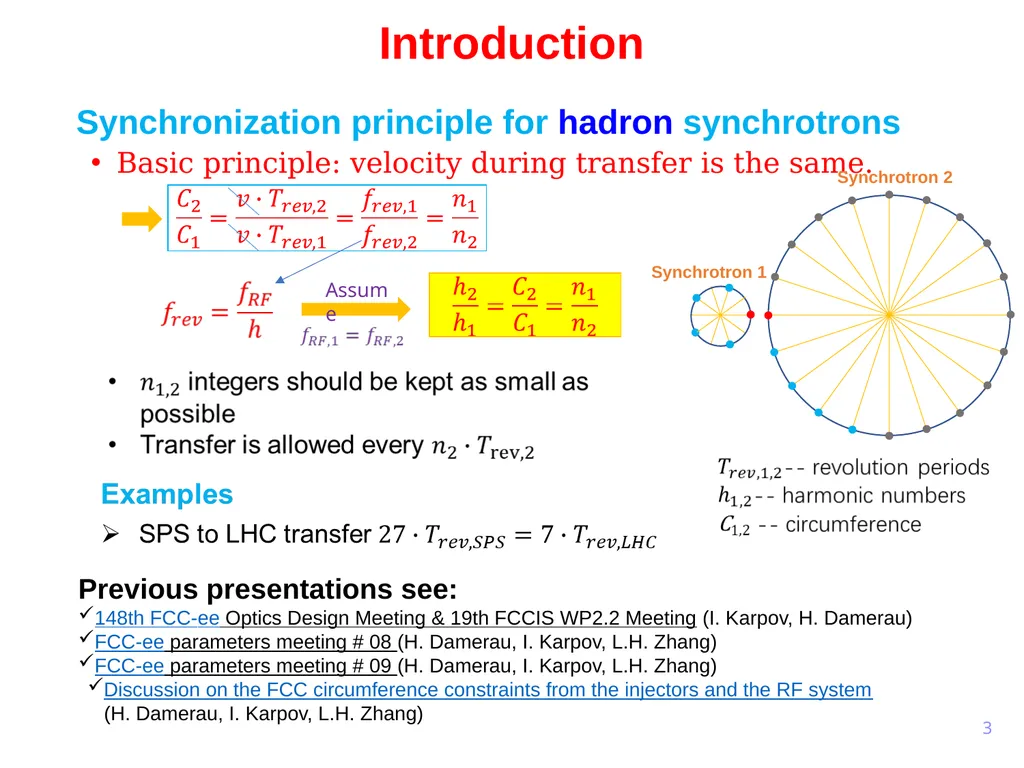 FCC circumference constraints from the injectors - slide 3 of 19
