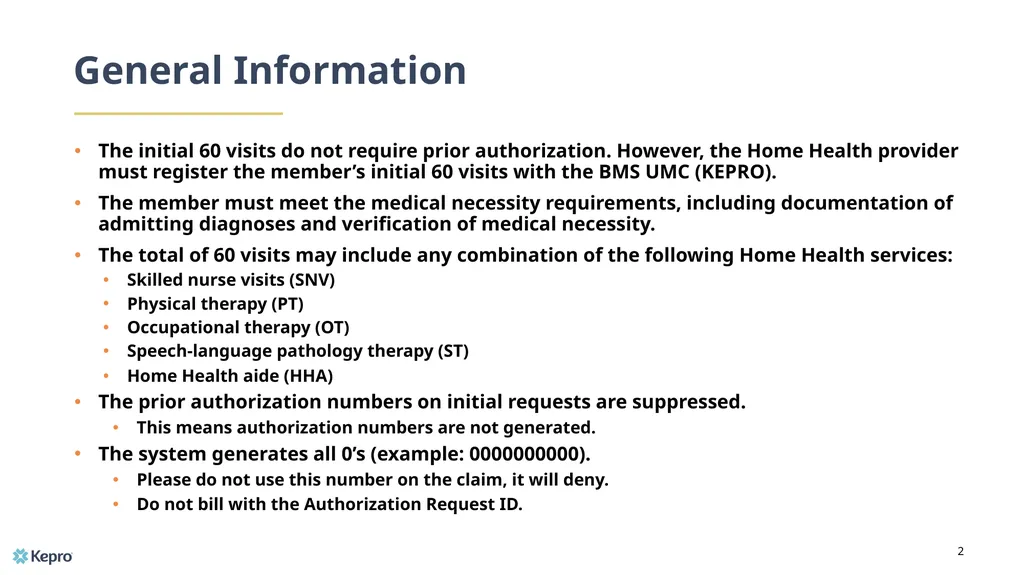 Home Health Annual Training 2020 2020-2021 General - slide 2 of 12
