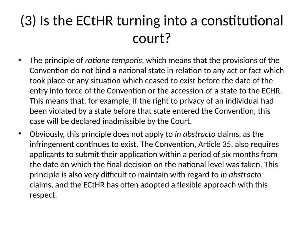 Conventionality: is the European Court of Human - slide 16 of 18