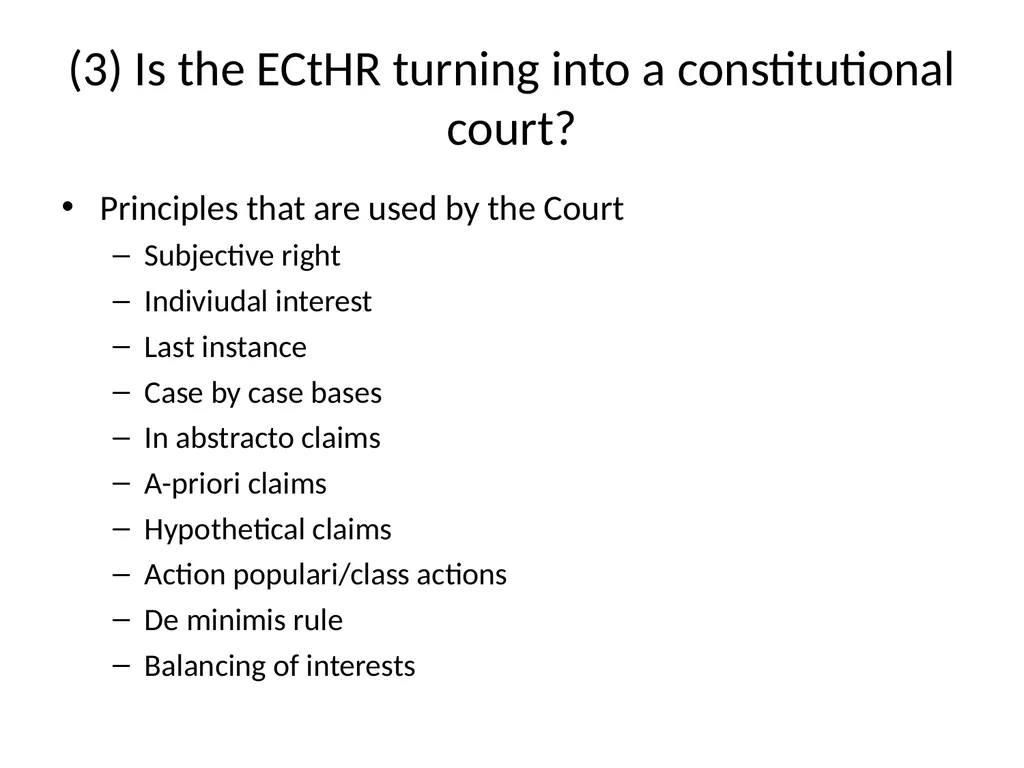 Conventionality: is the European Court of Human - slide 18 of 18