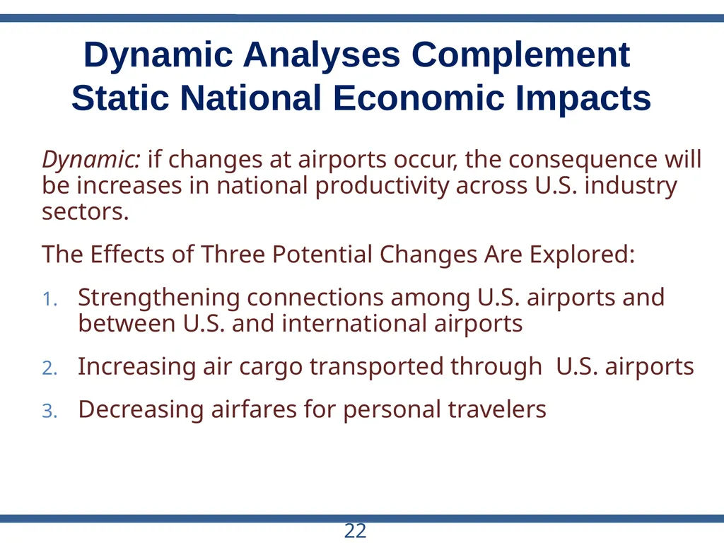 ACRP Project 03-28 The Role of U.S. Airports in - slide 22 of 49