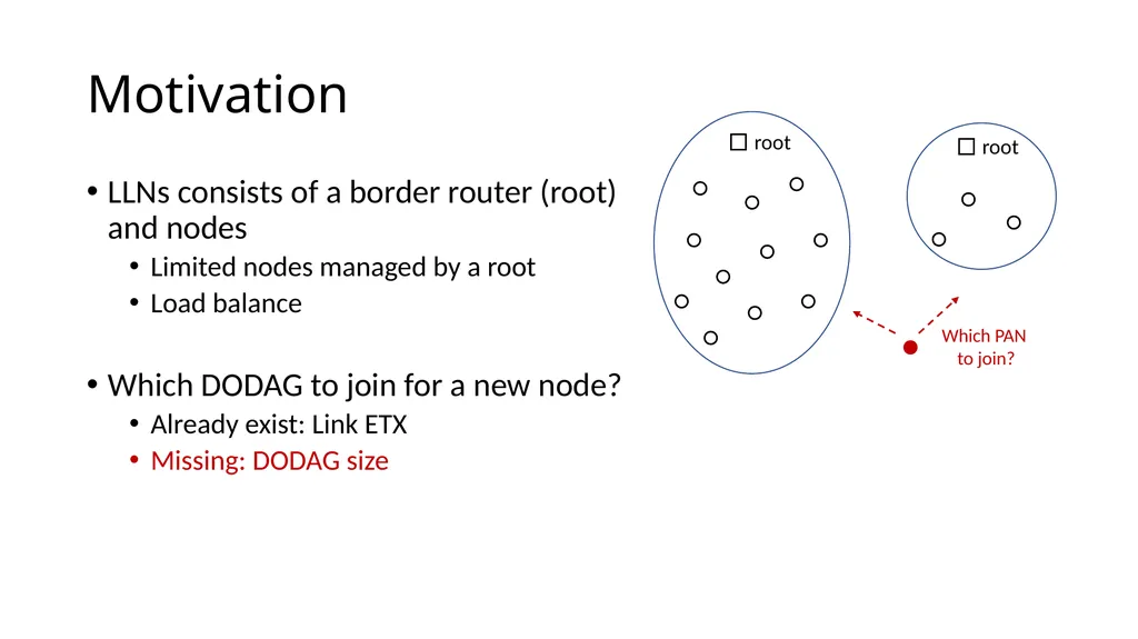 A DODAG Metric Used for DODAG Selection in LLNs - slide 2 of 6