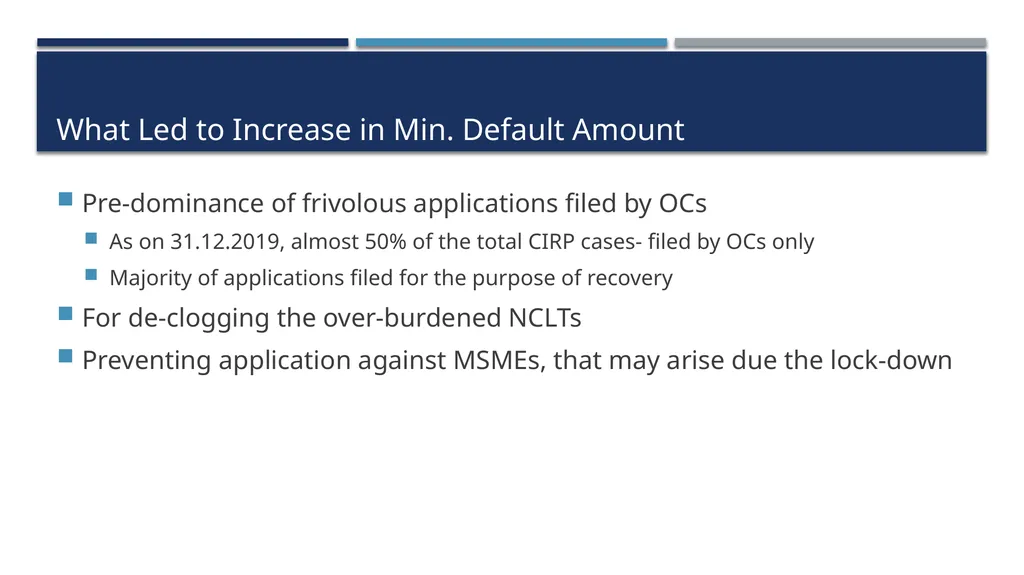 COVID-19 & Recent Changes in IBC Framework - slide 6 of 24