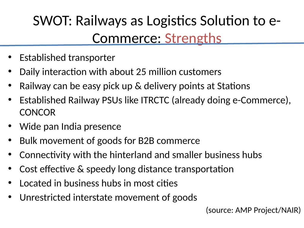 Indian Railways Parcel Business CEP B2C E-Commerce - slide 32 of 44