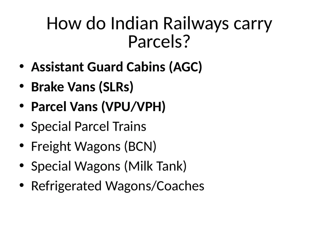 Indian Railways Parcel Business CEP B2C E-Commerce - slide 4 of 44