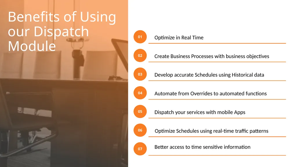 Dispatch Management INTRODUCTION Track your - slide 6 of 14