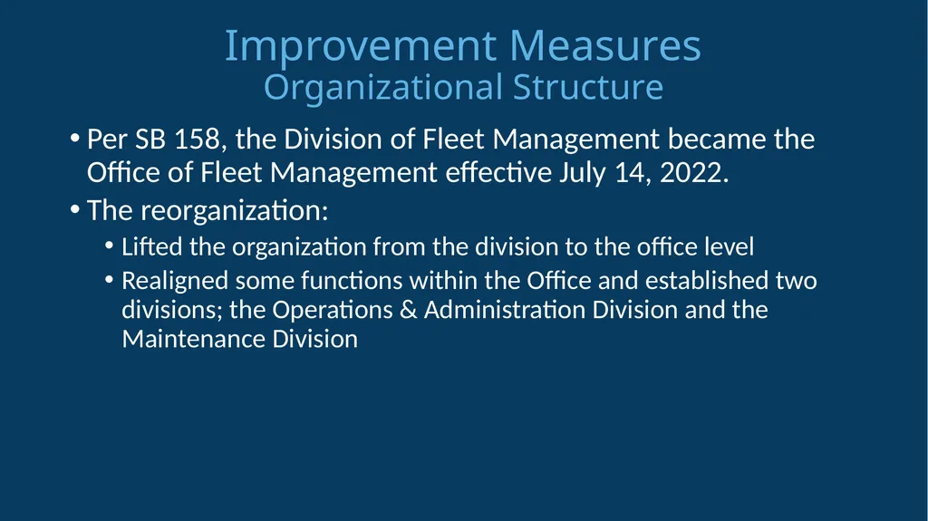 Office of Fleet Management Finance & - slide 4 of 15