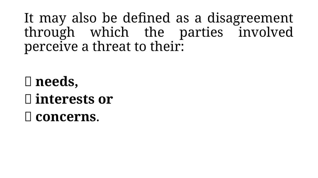 Understanding Conflict Conflict in Community What - slide 4 of 23