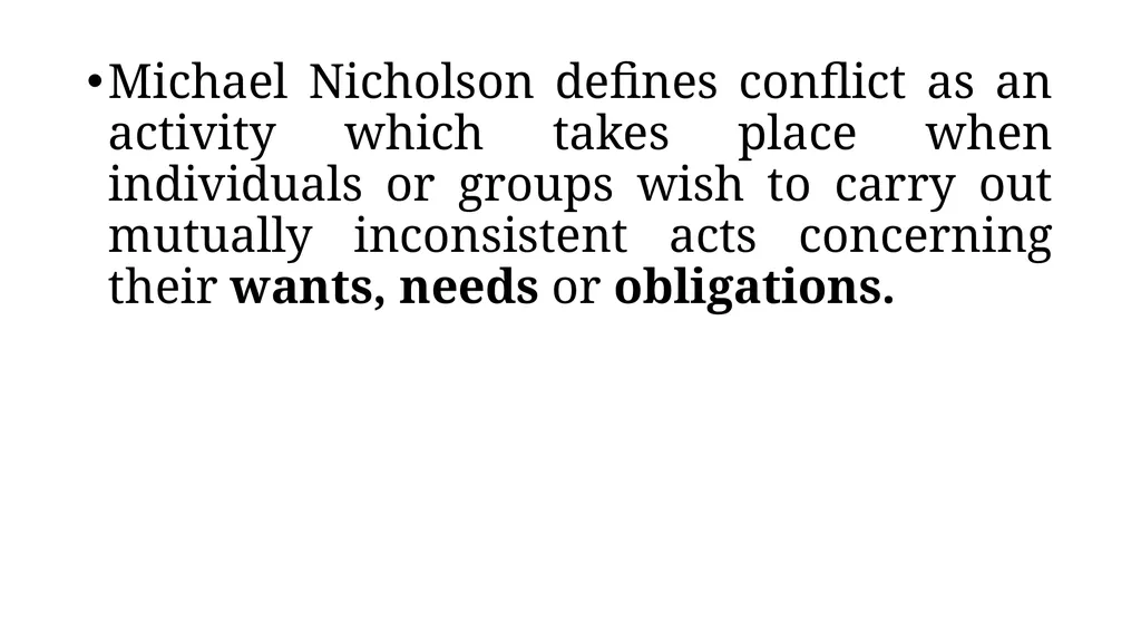 Understanding Conflict Conflict in Community What - slide 3 of 23
