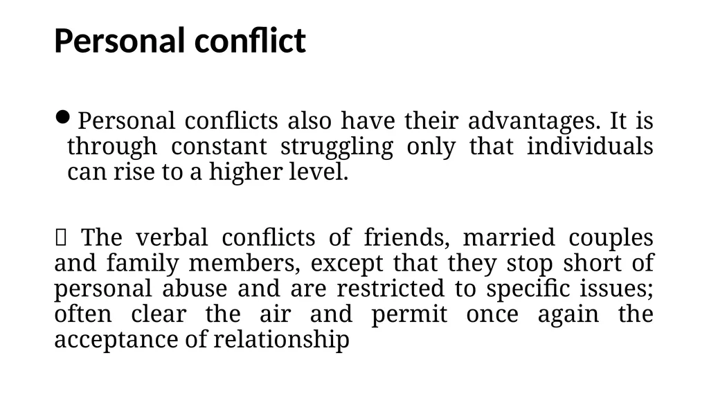Understanding Conflict Conflict in Community What - slide 17 of 23