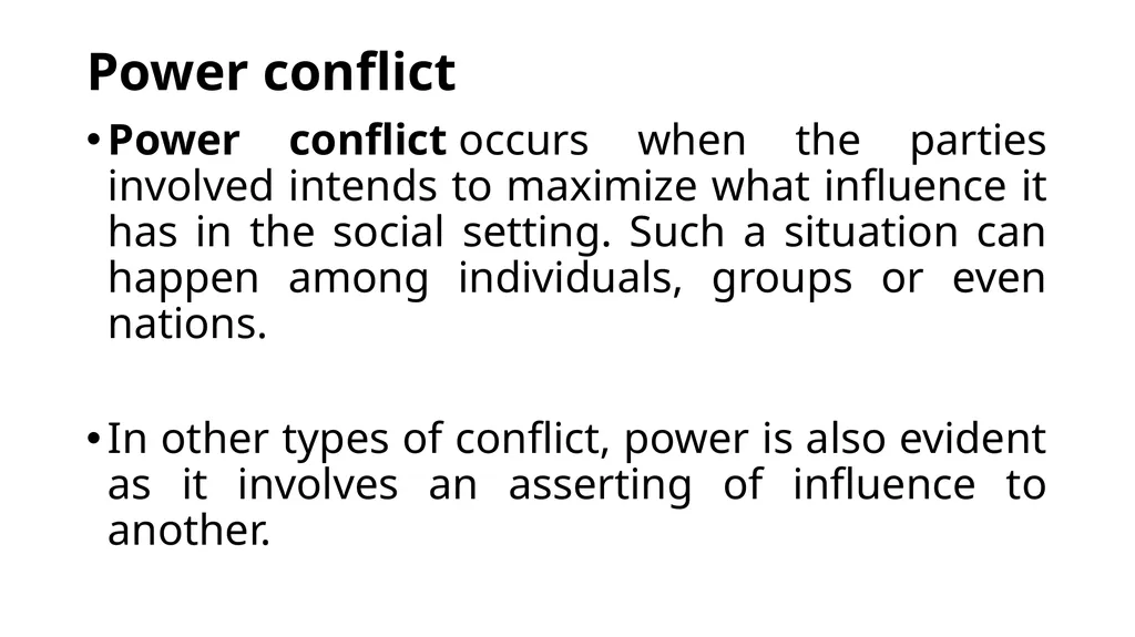 Understanding Conflict Conflict in Community What - slide 23 of 23