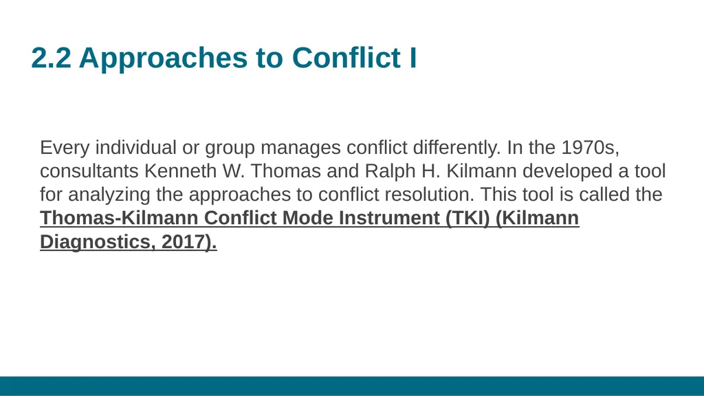 CONFLICT MANAGEMENT CHAPTER 2: CONFLICT - slide 5 of 16