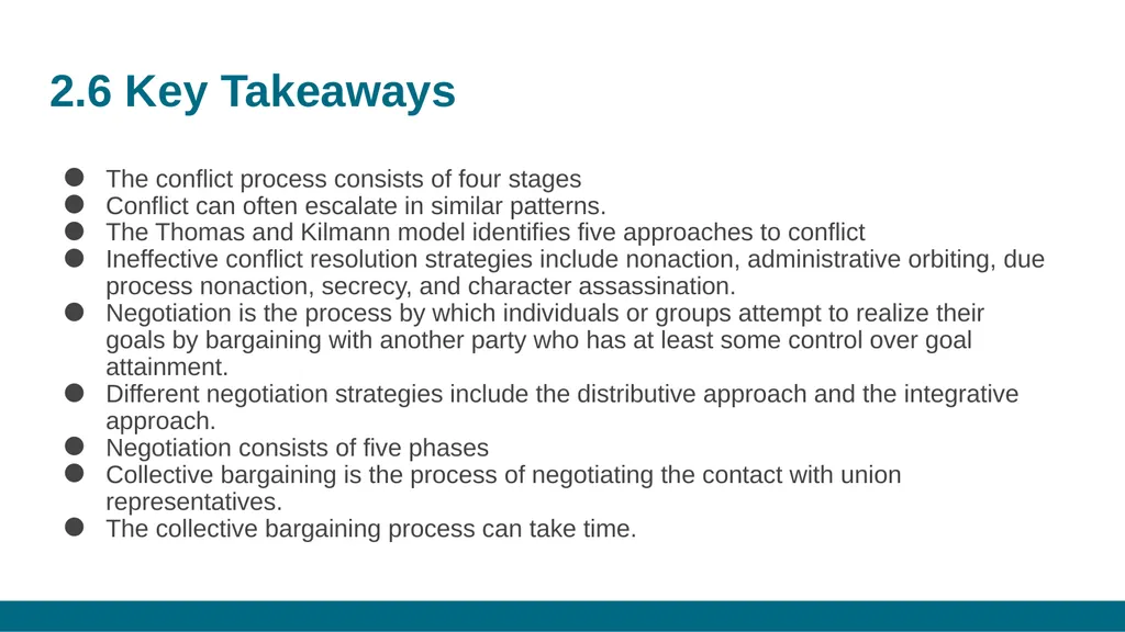 CONFLICT MANAGEMENT CHAPTER 2: CONFLICT - slide 16 of 16