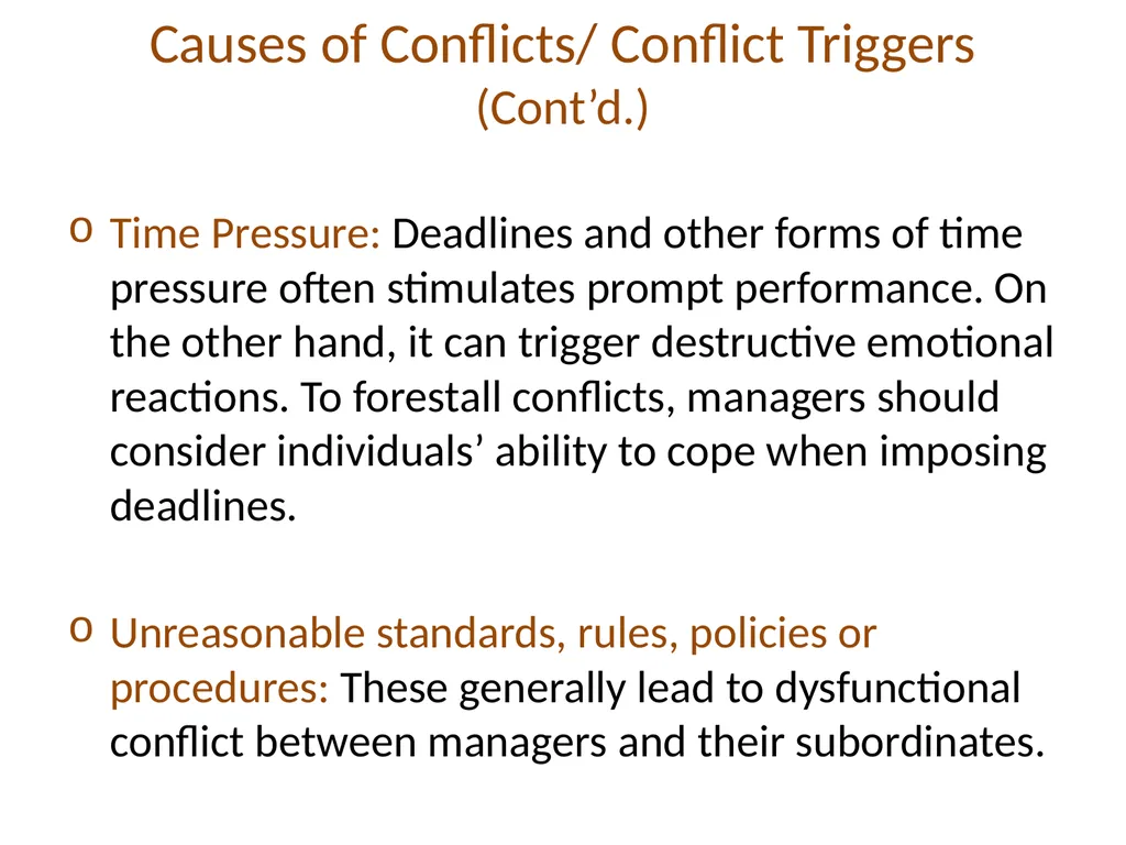 ORGANIZATIONAL CONFLICT AND CONFLICT RESOLUTION - slide 12 of 21