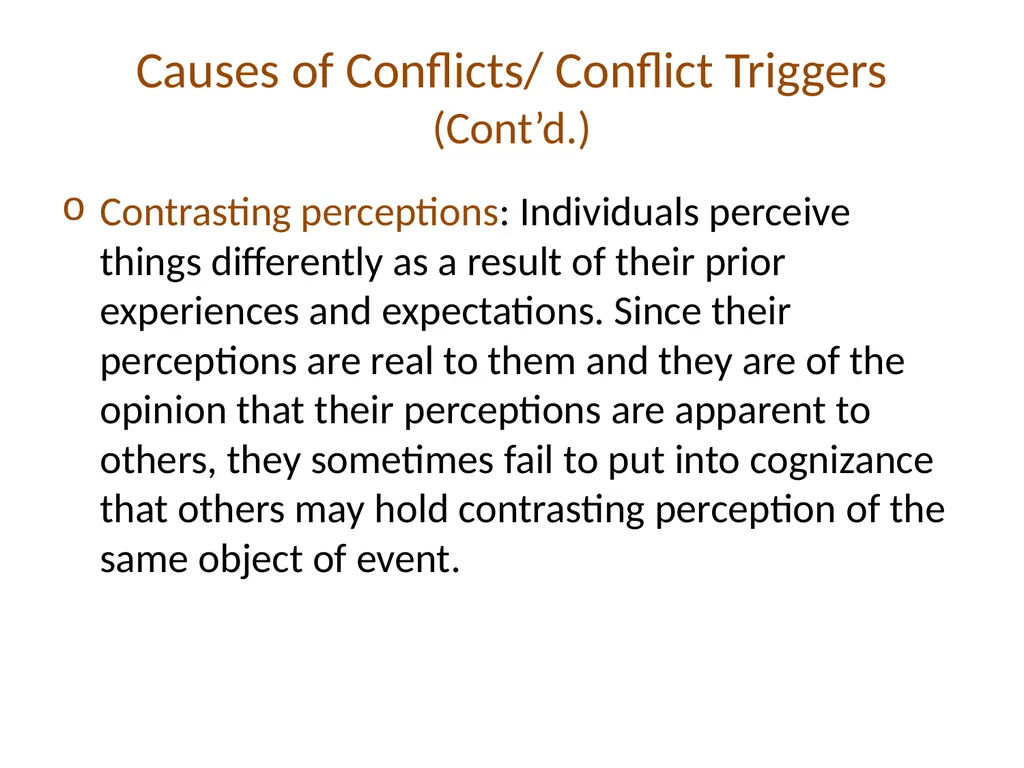 ORGANIZATIONAL CONFLICT AND CONFLICT RESOLUTION - slide 14 of 21