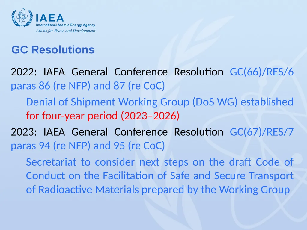 Joint Session: Nuclear Security Guidance Committee - slide 3 of 7