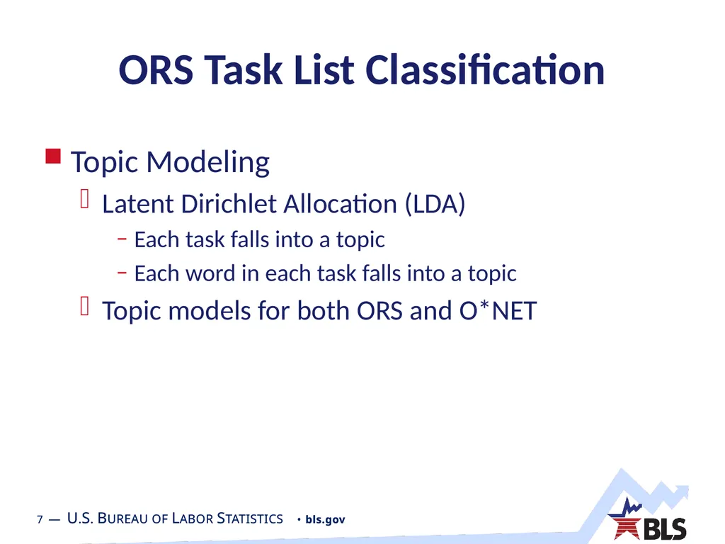 ORS Task List Classification - Topic Modeling - slide 7 of 13