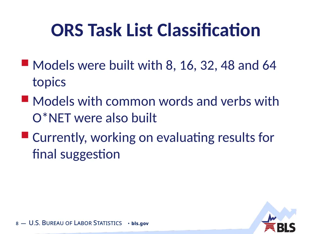 ORS Task List Classification - Topic Modeling - slide 8 of 13