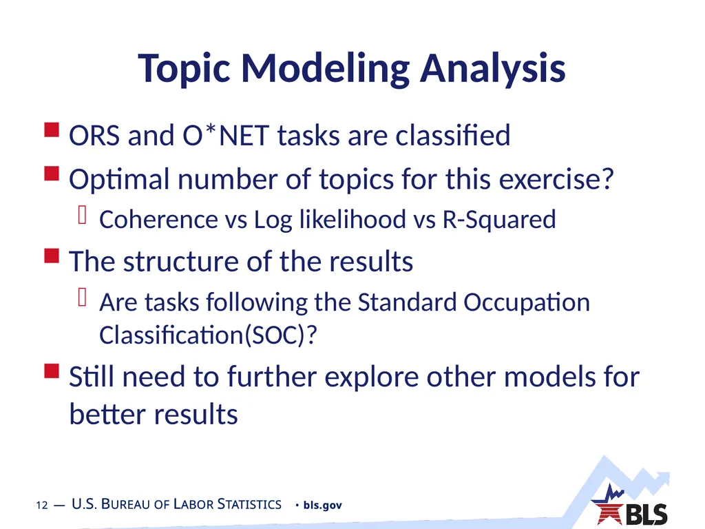 ORS Task List Classification - Topic Modeling - slide 11 of 13