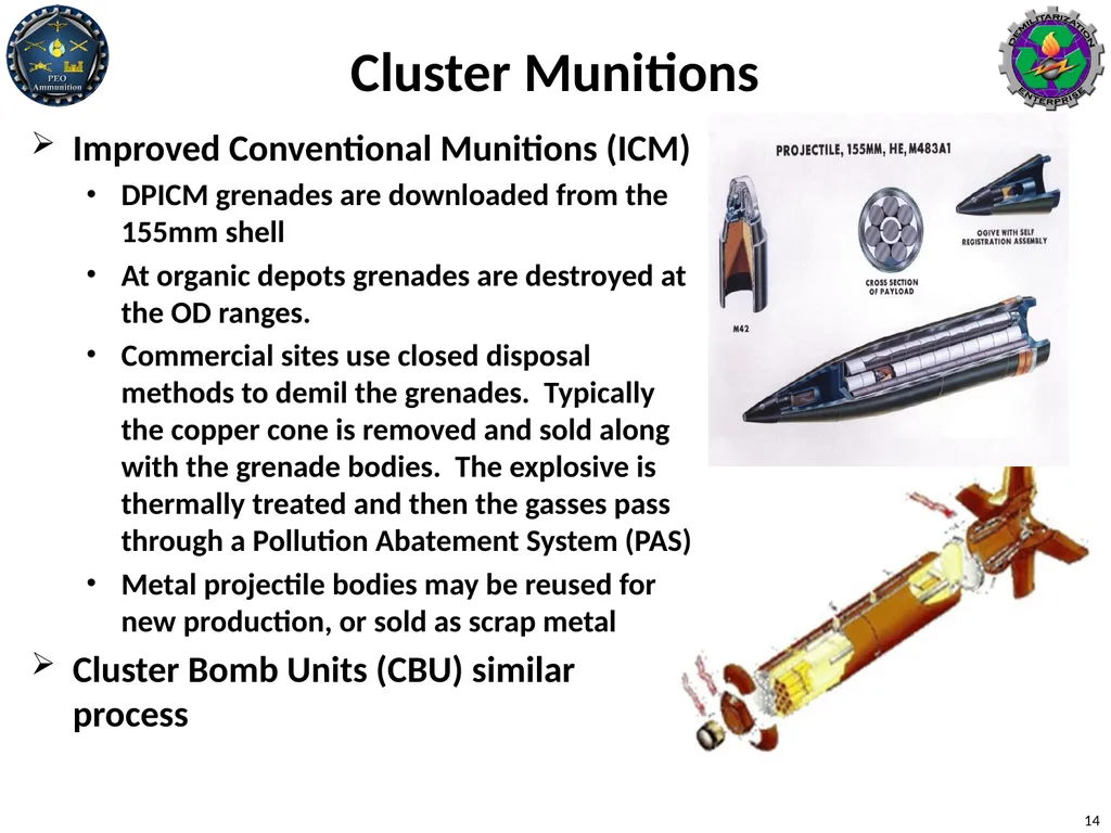 Clarifications on Demilitarization Polices and - slide 14 of 15