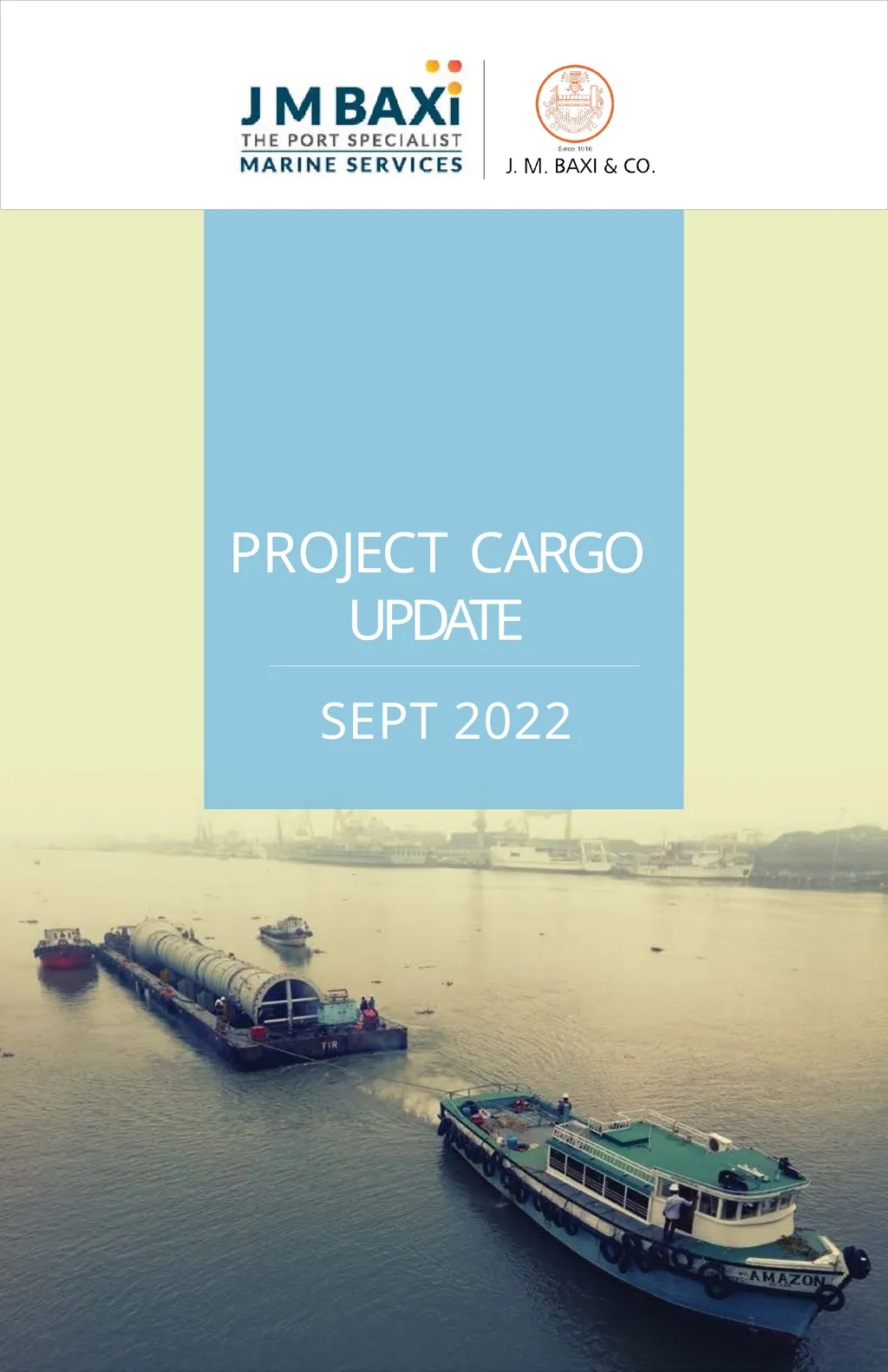 SEPT 2022 PROJECT CARGO UPDATE Disclaimer, The