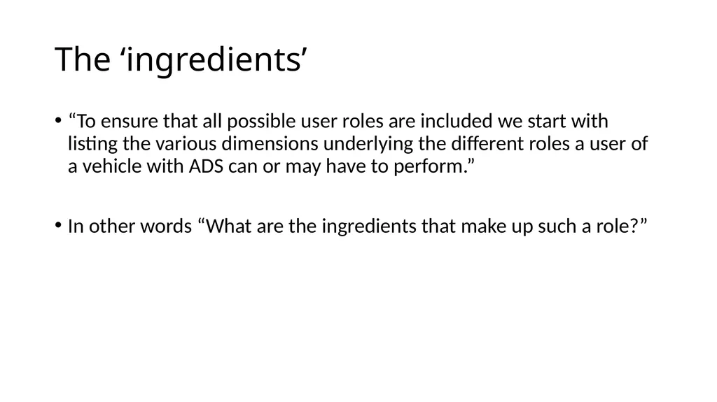Proposal for User Role Definitions for Users of - slide 5 of 17