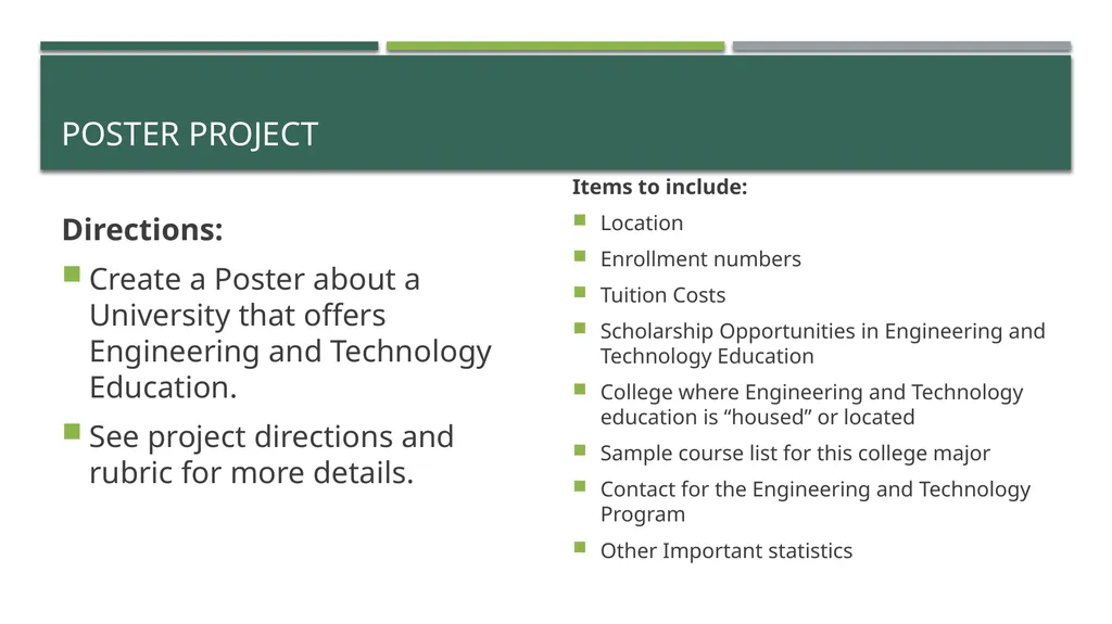 Engineering and Technology Education Teacher name - slide 9 of 10
