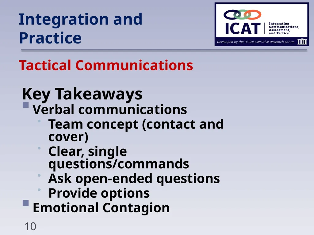 Integration and Practice Integration and Practice - slide 10 of 16