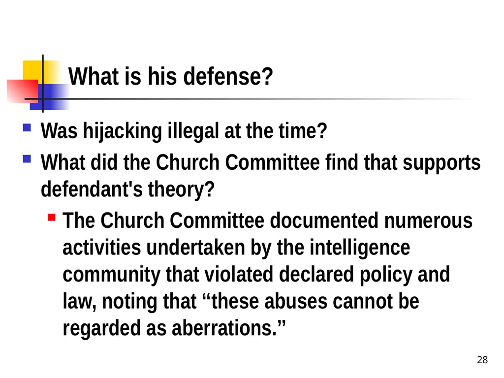 Chapter 19 – Covert Actions Learning Objectives - slide 28 of 31