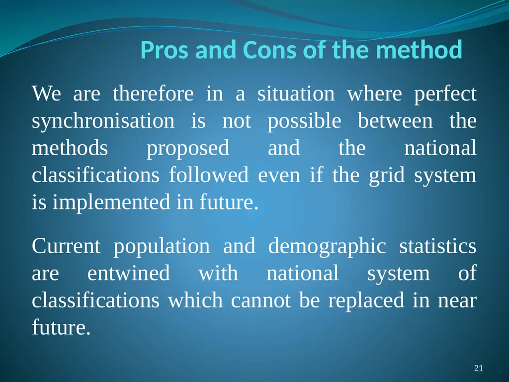 Expert Group Meeting on Statistical Methodology - slide 21 of 25